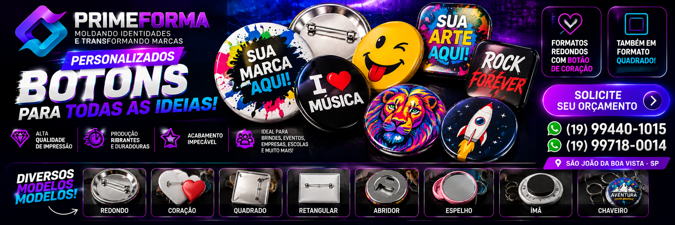 Banner Botões